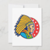 Indiase hoofduitnodigingen kaart (Voorkant)