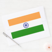 Indiase/Indiase vlag Rechthoekige Sticker (Envelop)