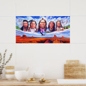 indiase inheemse amerikaanse chefs poster (Keuken)