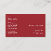 Indiase keuken Visitekaartje (Achterkant)