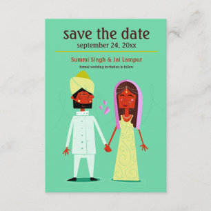Indiase Koppel Save the Date Aankondiging
