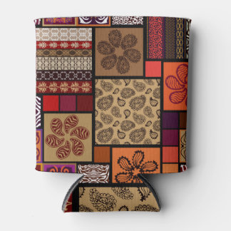 Indiase kunst, mega naadloze creatieve set. blikjeskoeler