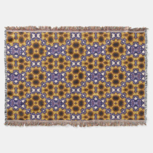 Indiase Mandala Geometrische Art Deco Naadloos Pat Deken