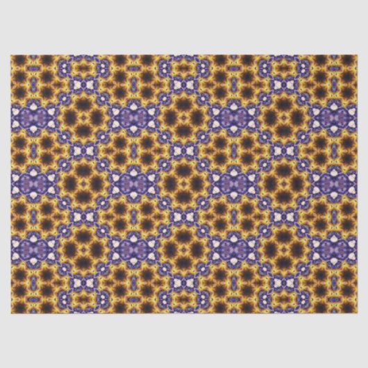 Indiase Mandala Geometrische Art Deco Naadloos Pat Tissuepapier (Voorkant)
