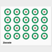 Indiase mod ronde Sticker (Vel)