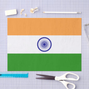 Indiase mode decor, Indiase vlag tissuepapier