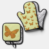 Indiase monarch ovenwant & pannenlap set (Voorkant / Achterkant)