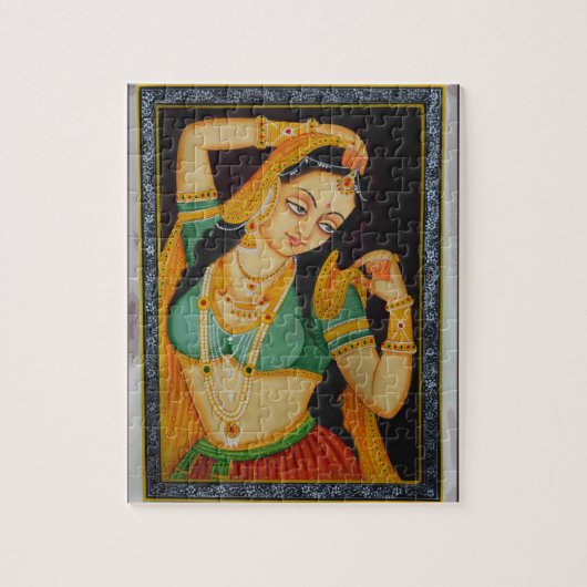 Indiase Mughal Vrouw,  stijl Legpuzzel (Verticaal)