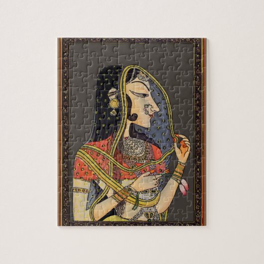 Indiase Mughal Vrouw,  stijl Legpuzzel (Verticaal)