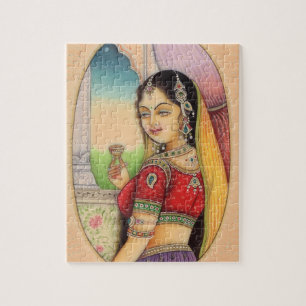Indiase Mughal Vrouw,  stijl Legpuzzel