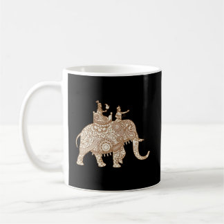 Indiase olifant stijl olifant ruiter Paisley Koffiemok