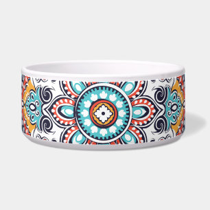 Indiase Paisley: Etnisch Mandalapatroon Voerbakje