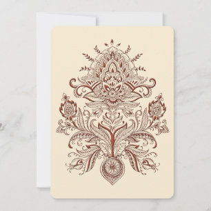 Indiase Paisley Kaart