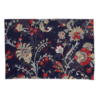 Indiase paisley, marine achtergrond, traditioneel. kussensloop