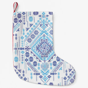 Indiase paisley tapijt, etnische mandala patroon. kleine kerstsok