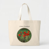 Indiase penseel Schilderen Originele Wildflower Ar Grote Tote Bag (Voorkant)