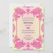 Indiase pre bruiloft Haldi ceremonie Kaart (Voorkant)