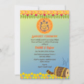 Indiase Pre-huwelijks Sangeet-ceremonie Kaart (Voorkant)