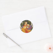  INDIASE PRINSES RONDE STICKER (Envelop)
