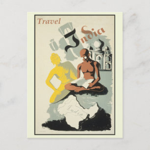  Indiase reisposter Briefkaart
