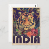 -Indiase reizen Briefkaart (Voorkant / Achterkant)