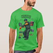 Indiase software engineer codeur speelt cricket UR T-shirt (Voorkant)