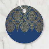 Indiase stijl meisjes verjaardagsfeestje dank u gu bedankjes labels (Achterkant)