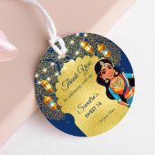 Indiase stijl meisjes verjaardagsfeestje dank u gu bedankjes labels