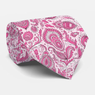 Indiase stijl paisley bloemmotief naadloos patroon stropdas