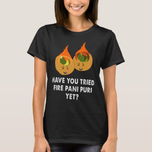 indiase straat - brandweer pani puri t-shirt