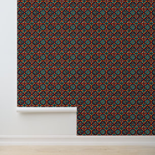 Indiase Traditie Kunst Rangoli Patroon Peel & Stic Behang