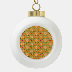 Indiase traditionele illustratiepatroon. keramische bal ornament