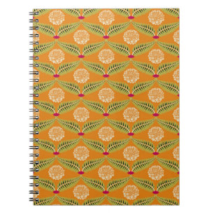 Indiase traditionele illustratiepatroon. notitieboek