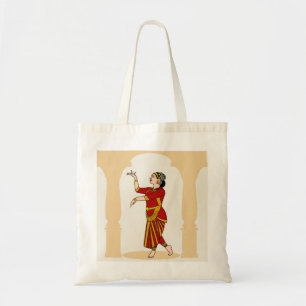 Indiase traditionele klassieke dans poseren tote bag