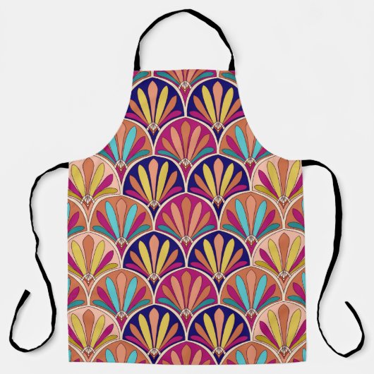 Indiase traditionele textielillustratie schort (Voorkant)
