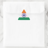 Indiase Tricolor Tiranga Driehoek Sticker (Tas)