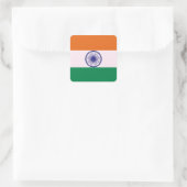 Indiase Tricolor Tiranga Vierkante Sticker (Tas)