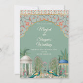 Indiase trouwkaart Hindoe bruiloft uitnodiging (Voorkant)