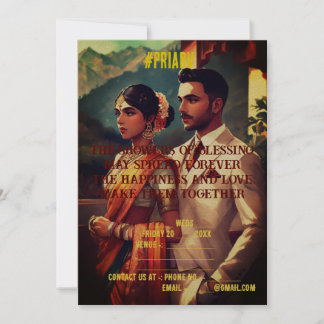 Indiase trouwkaart kaart