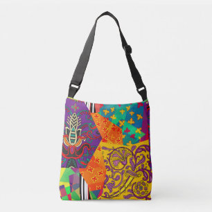 Indiase Turkse feestelijke patchwork Mandala Crossbody Tas