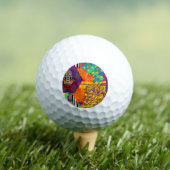Indiase Turkse feestelijke patchwork Mandala Golfballen (Insitu Shirt)