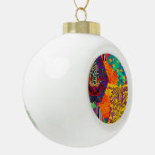 Indiase Turkse feestelijke patchwork Mandala Keramische Bal Ornament (Links)
