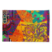 Indiase Turkse feestelijke patchwork Mandala Kussensloop (Achterkant)