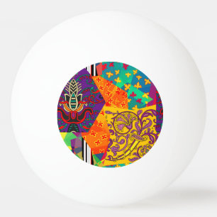 Indiase Turkse feestelijke patchwork Mandala Pingpongballen