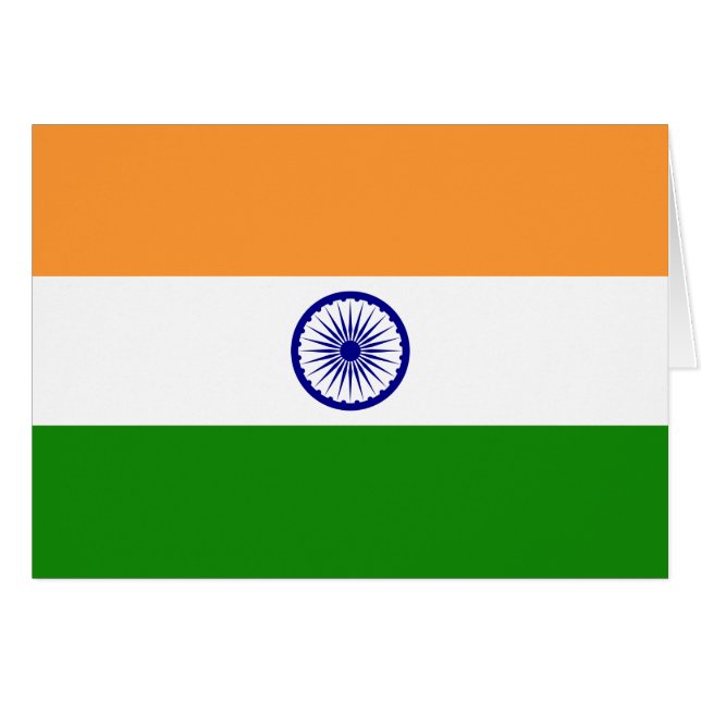 Indiase vlag (Voorkant Horizontaal)