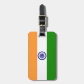 Indiase vlag bagagelabel (Voorkant verticaal)