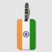 Indiase vlag bagagelabel (Voorkant (verticaal))