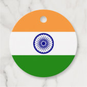 Indiase vlag bedankjes labels (Voorkant)