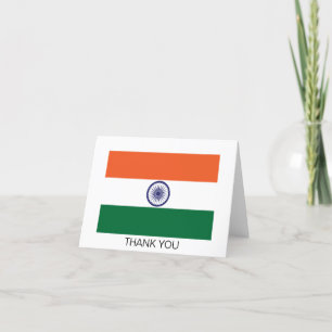 Indiase vlag bedankkaart