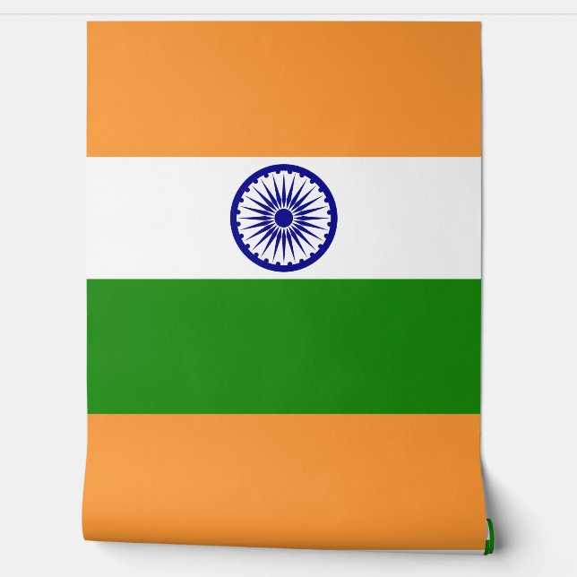 Indiase vlag behang (Afrollen)